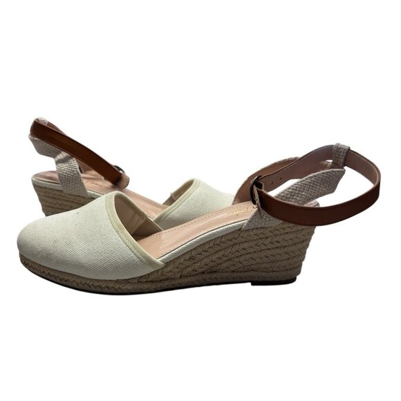 Dream Pairs Espadrille Ankle Strap Wedge Sandals SIZE 9 - Picture 2 of 8